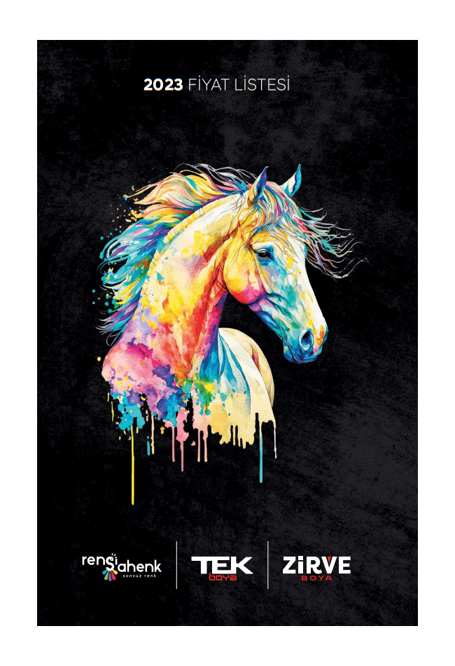 Tek Boya Ürün Kataloğu